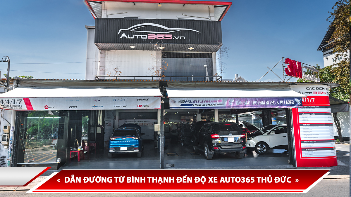 DẪN ĐƯỜNG TỪ BÌNH THẠNH ĐẾN ĐỘ XE AUTO365 THỦ ĐỨC